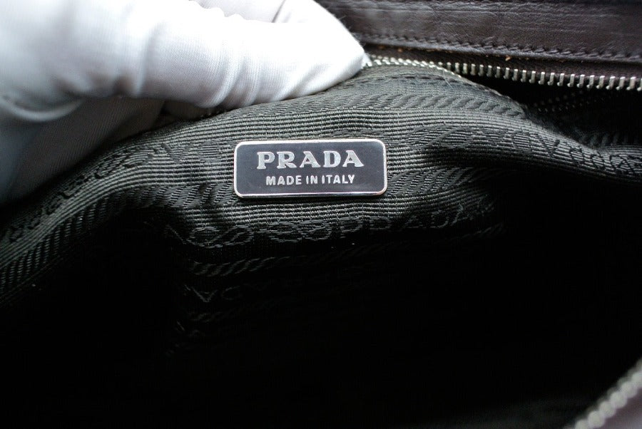 Prada Zebra Pony Medium Handle Bag