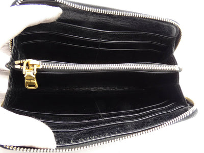 Miu Miu Black Leather Zip Continental Wallet Wallet Miu Miu