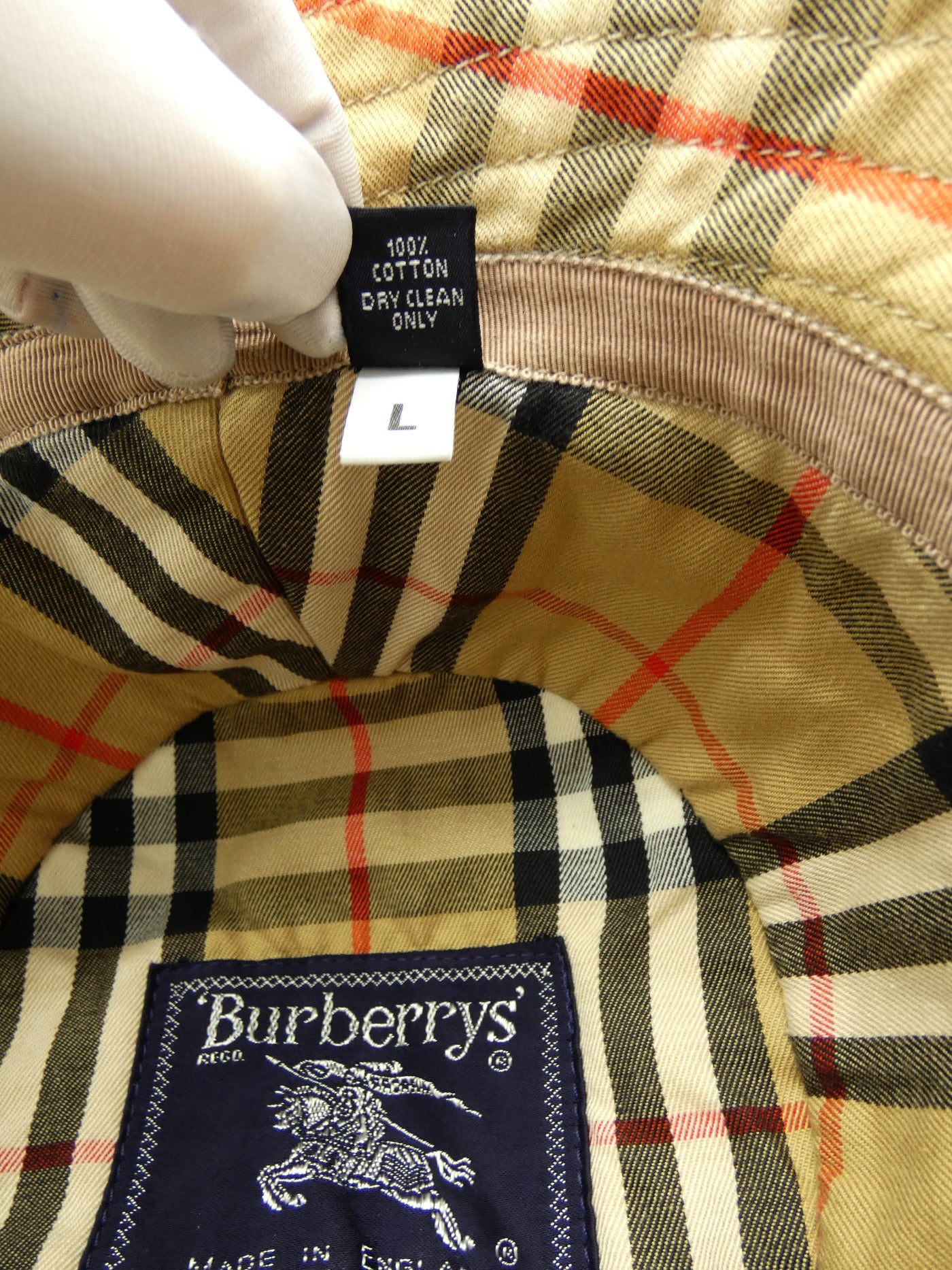 Burberrys Vintage Nova Check Bucket Hat