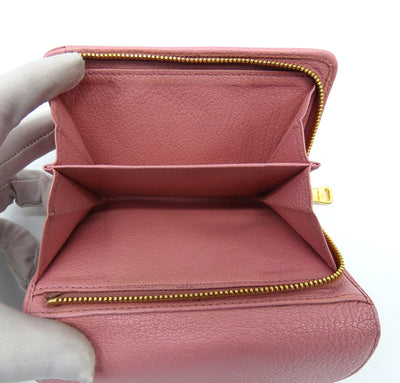 Miu Miu Pink Bi Fold Wallet Wallet Miu Miu