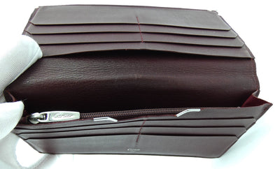 Cartier Black and Bordeaux Long Wallet Wallet Cartier