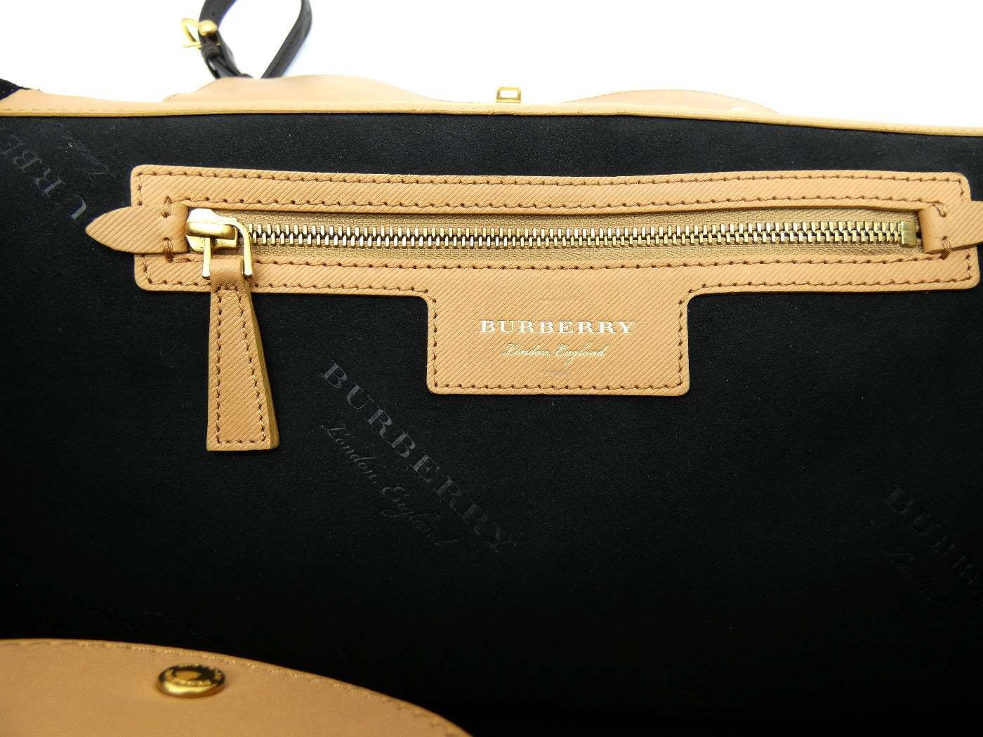 Burberry Large DK88 Calfskin Pale Clementine Tote Bag Burberry