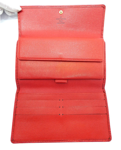 Louis Vuitton Vintage Red Epi Leather Continental Wallet