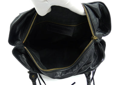 Balenciaga Ink Chevre Step Purse