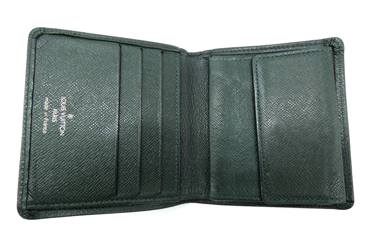 Louis Vuitton Mens Folding Wallets, Green