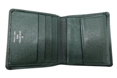 Louis Vuitton Men's Taiga Bi-Fold Wallet in Deep Green