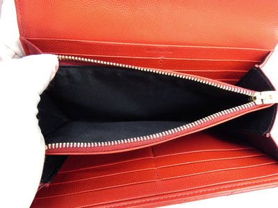 Saint Laurent Rouge Grain De Poudre Large Envelope Wallet