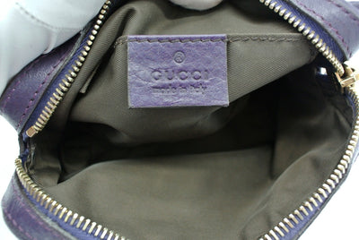 Gucci Purple Leather Clutch Pochette