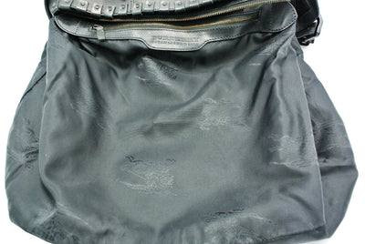 Burberry Large Black Leather Embellished Hobo Bag Bag Burberry