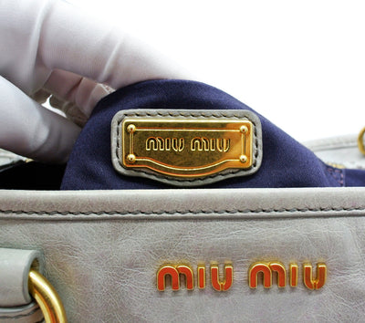 Miu Miu Grey 2Way Handbag Bag Miu Miu