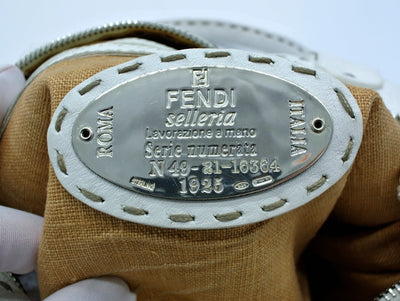Fendi Raffia and Leather Selleria Handbag Bag Fendi