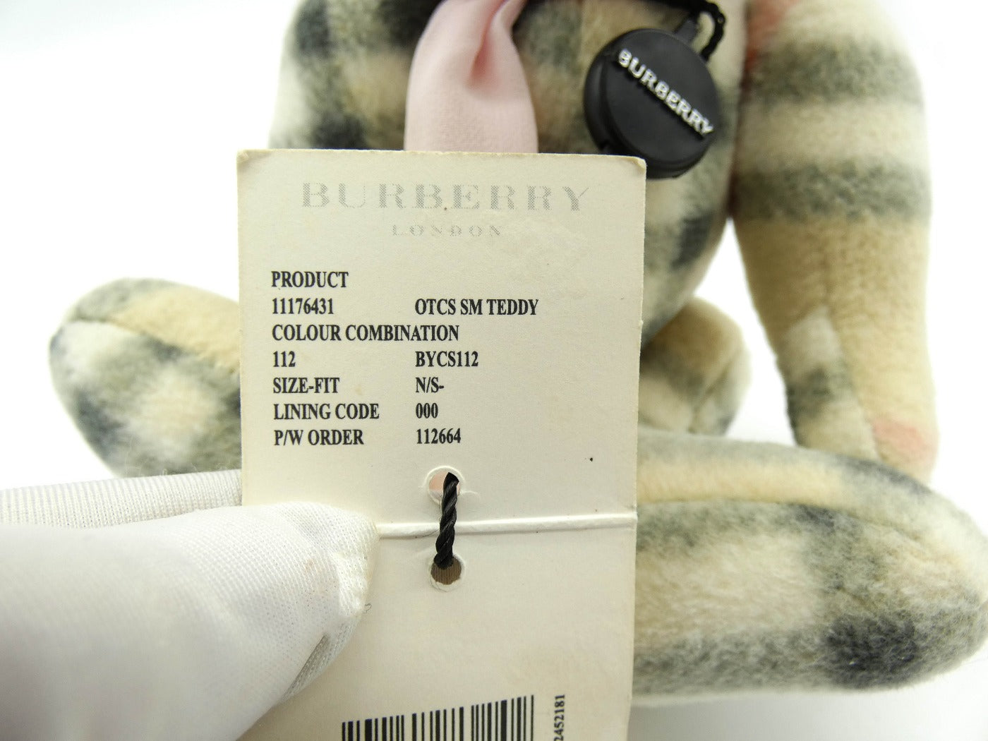Burberry London Cashmere Jointed Teddy Bear Collectable Burberry