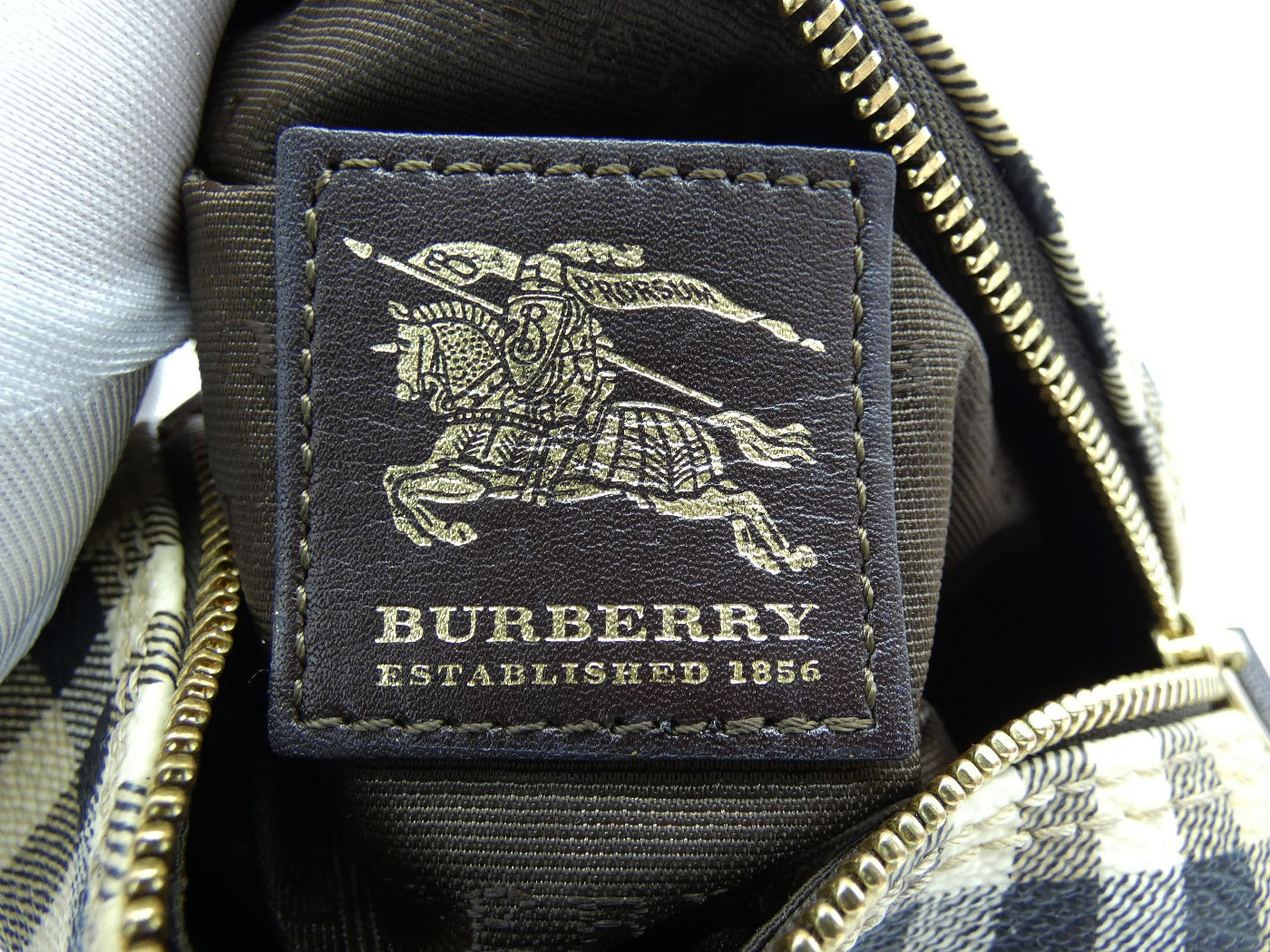 Burberry Haymarket Check Pouch Wallet, Cosmetic Bag Burberry