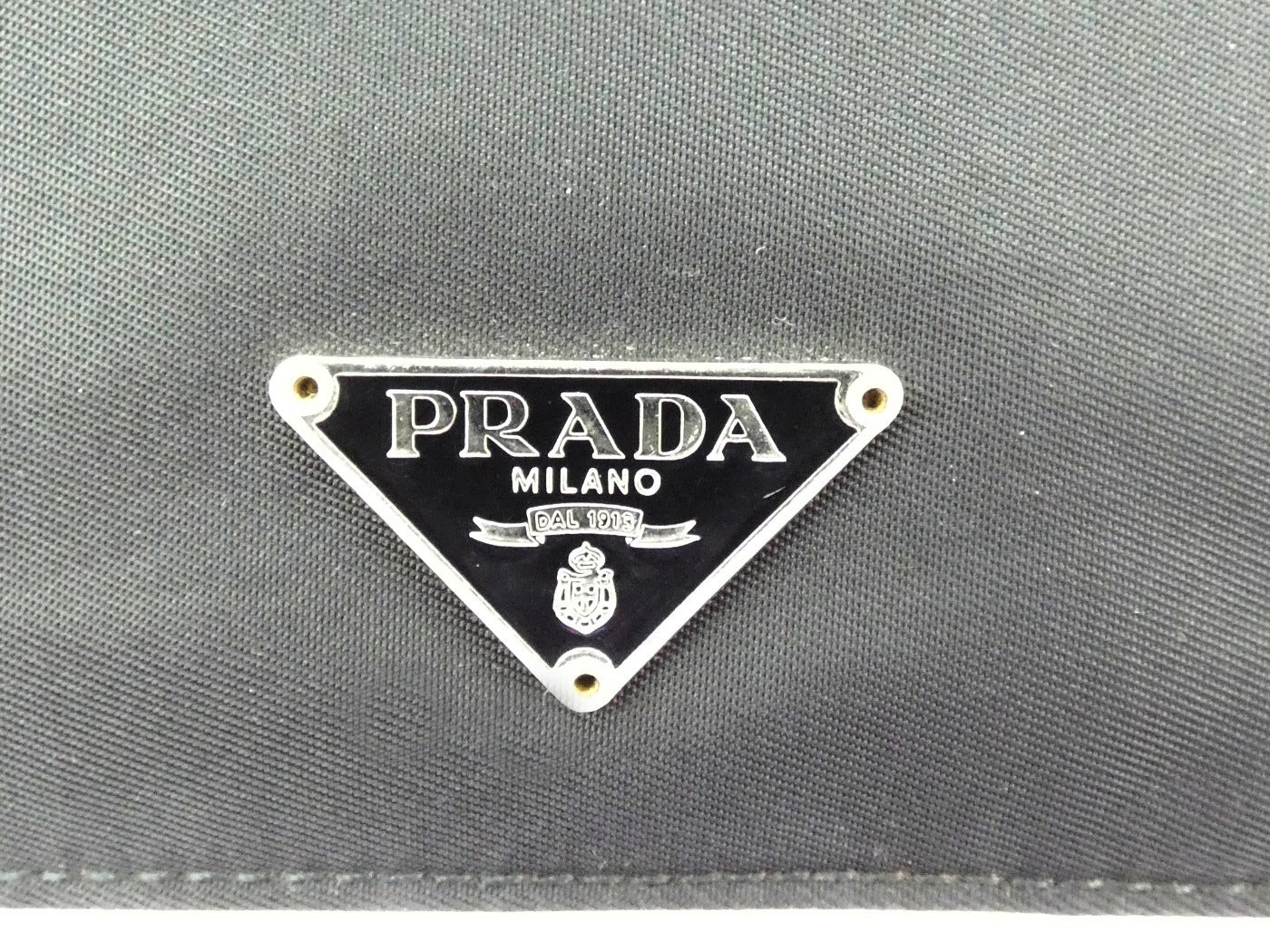 Prada Black Leather and Nylon Agenda