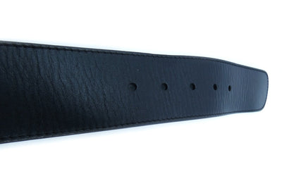 Burberry Black Leather Manor Belt