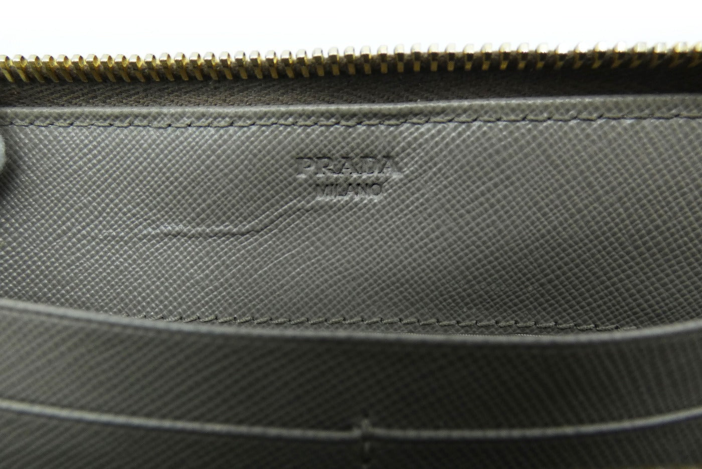 Prada Putty Saffiano Leather Zip Around Wallet Wallet Prada