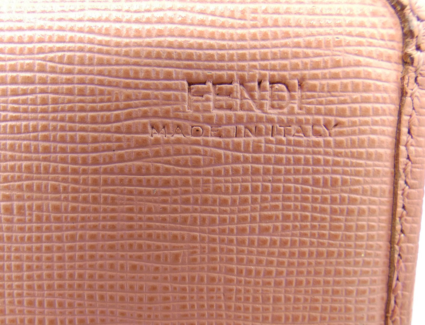 Fendi Pink Saffiano Continental Long Wallet