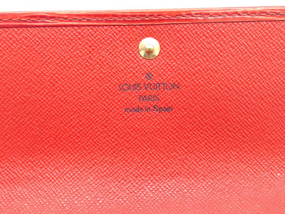 Louis Vuitton Vintage Red Epi Leather Continental Wallet