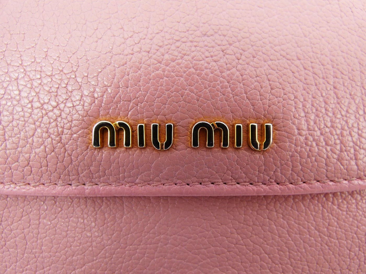 Miu Miu Pink Bi Fold Wallet Wallet Miu Miu