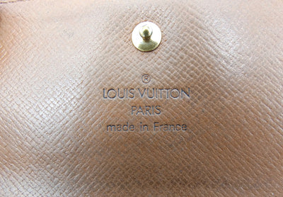 Louis Vuitton Vintage Brown and Monogram Portofeuil Elise Wallet