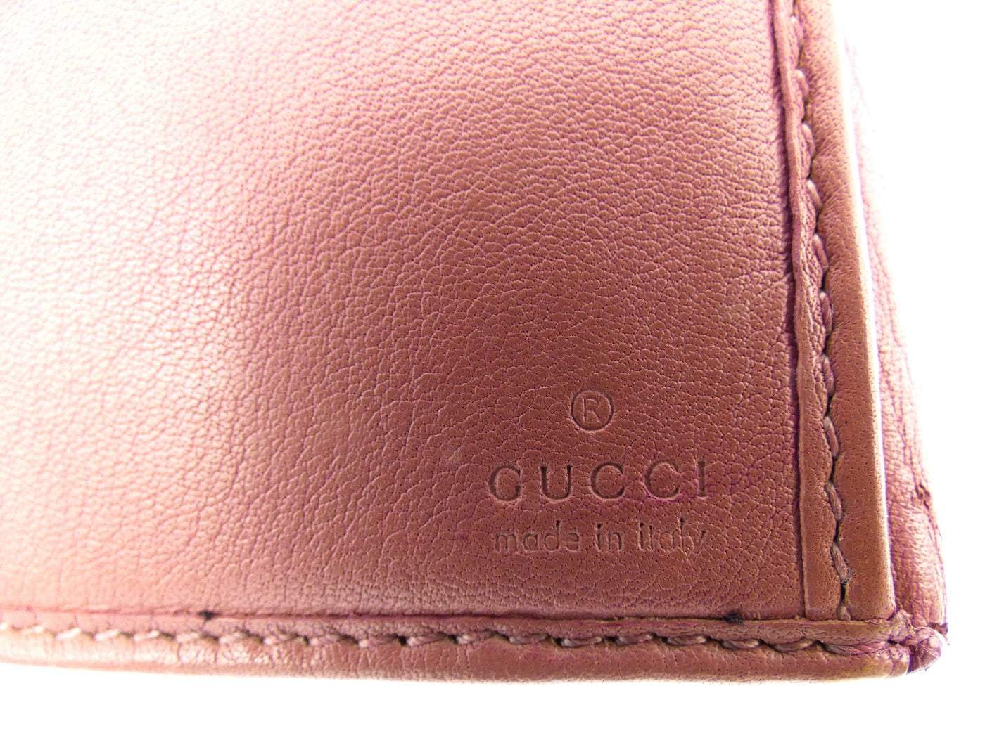 Gucci GG Heart Clasp Dusty Rose Long Wallet