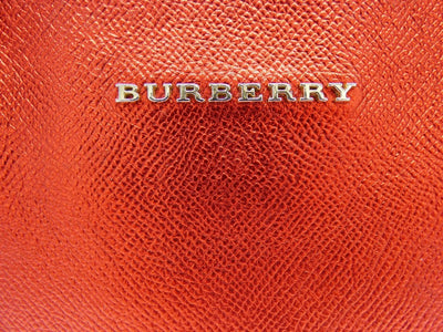 Burberry Somerford Red Metallic Satchel