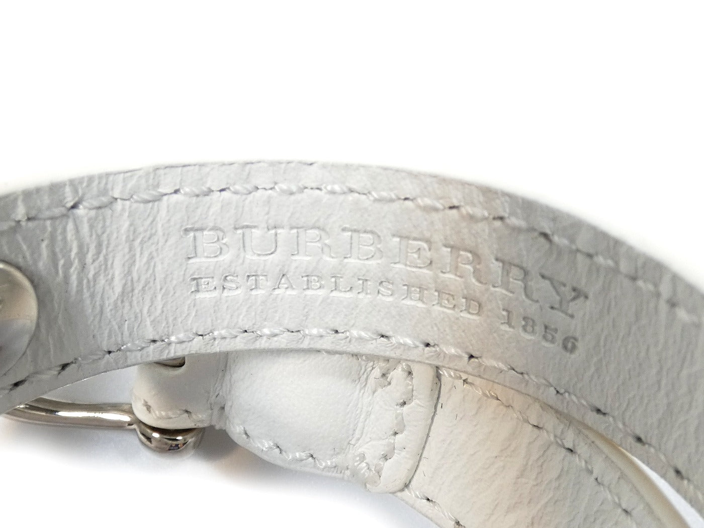 Burberry White Leather Prorsum Wrap Bracelets Bracelet Burberry