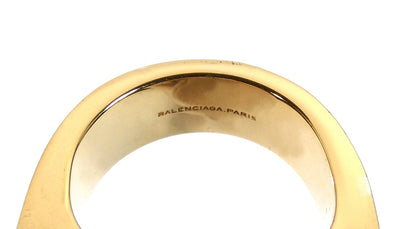 Balenciaga Silver and Gold Gear Ring