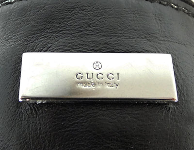 Gucci Black Leather Wide Cuff Purse Bracelet Bracelet Gucci