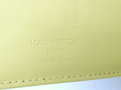 Louis Vuitton Vintage Yellow Epi Trifold Portefeuille Leather Elastic Wallet Wallet Louis Vuitton