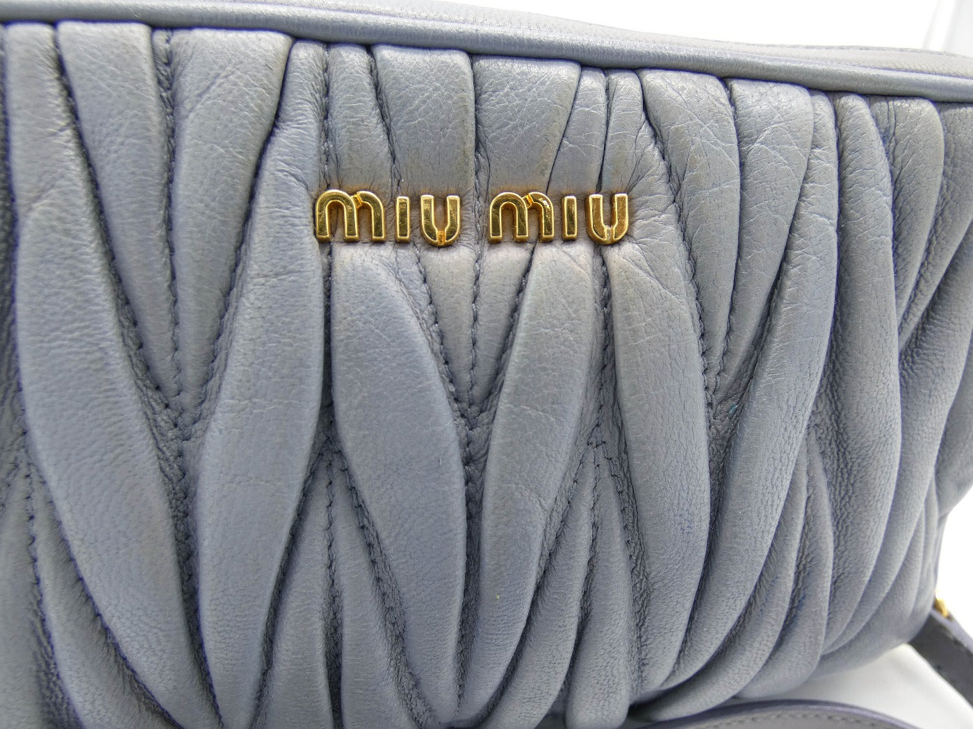 Miu Miu Matelassé Crossbody Double Zip Bag Bag Miu Miu