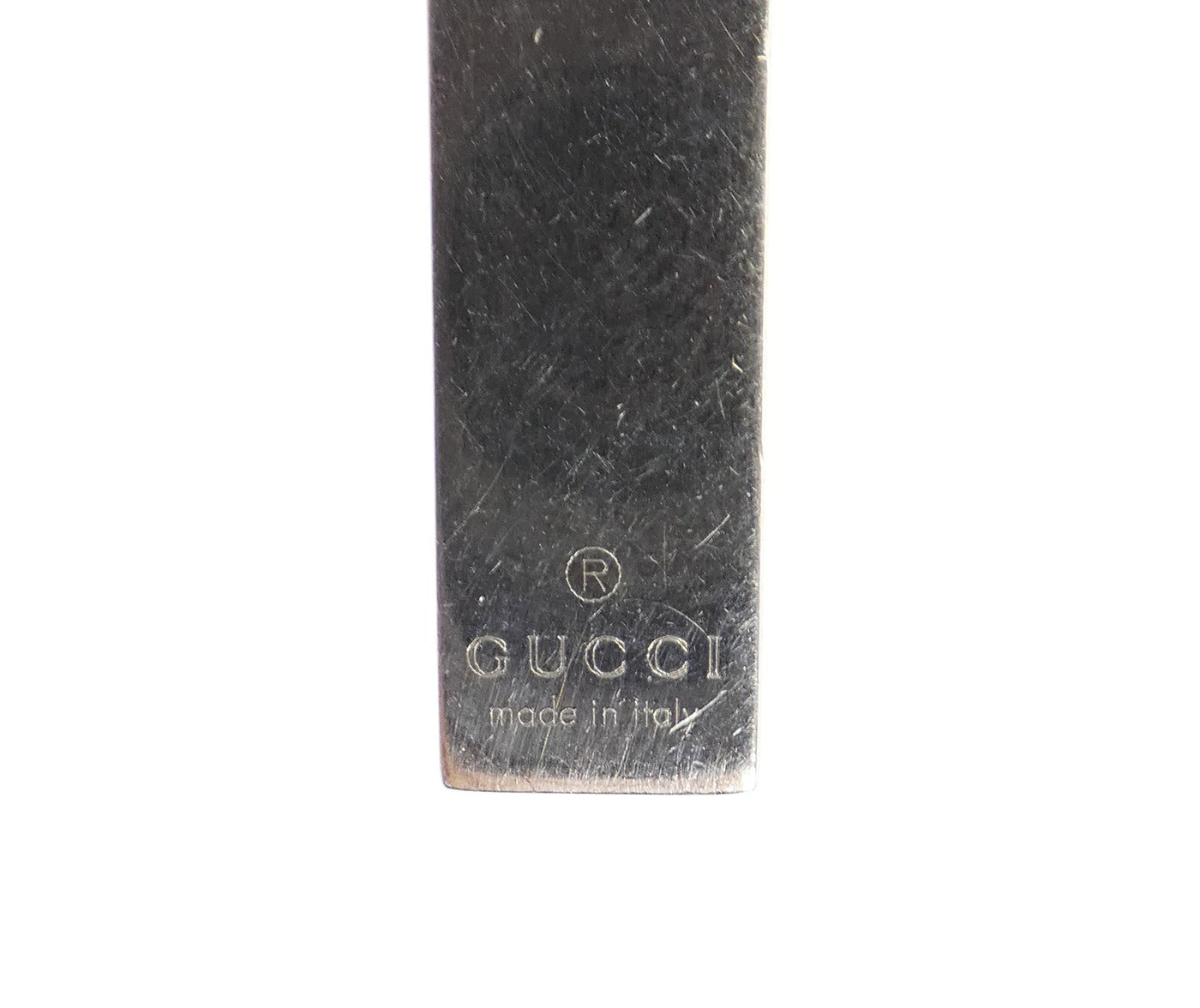 Gucci Sterling Bar Tag Double Strand Pendant Necklace Necklace Gucci