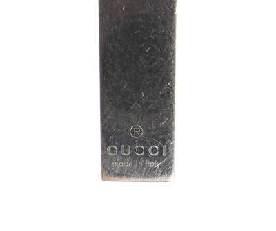 Gucci Sterling Bar Tag Double Strand Pendant Necklace Necklace Gucci