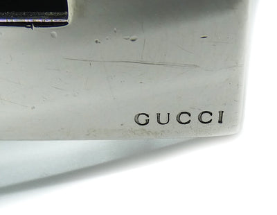 Gucci Vintage G Buckle Black Leather Belt