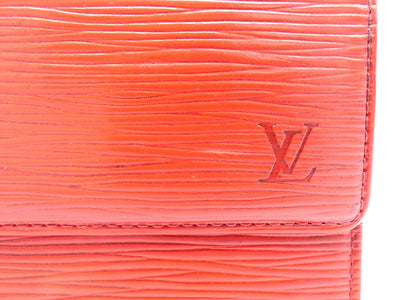 Louis Vuitton Vintage Red Epi Leather Continental Wallet