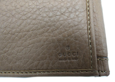 Gucci Beige Leather Bamboo Tassel Bow Flap Wallet