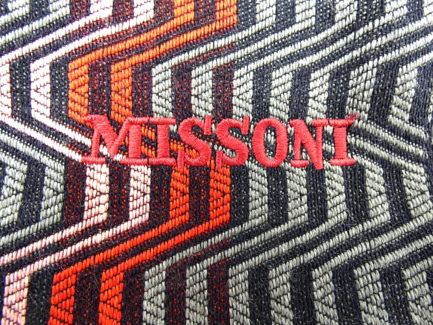 Missoni Multi Zig Zag Stripe Large Wool Scarf Scarf Missoni