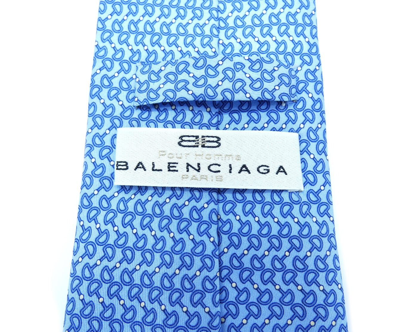 Balenciaga Graphic Blue Tie