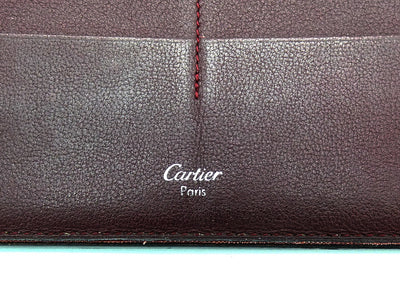 Cartier Black and Bordeaux Long Wallet Wallet Cartier