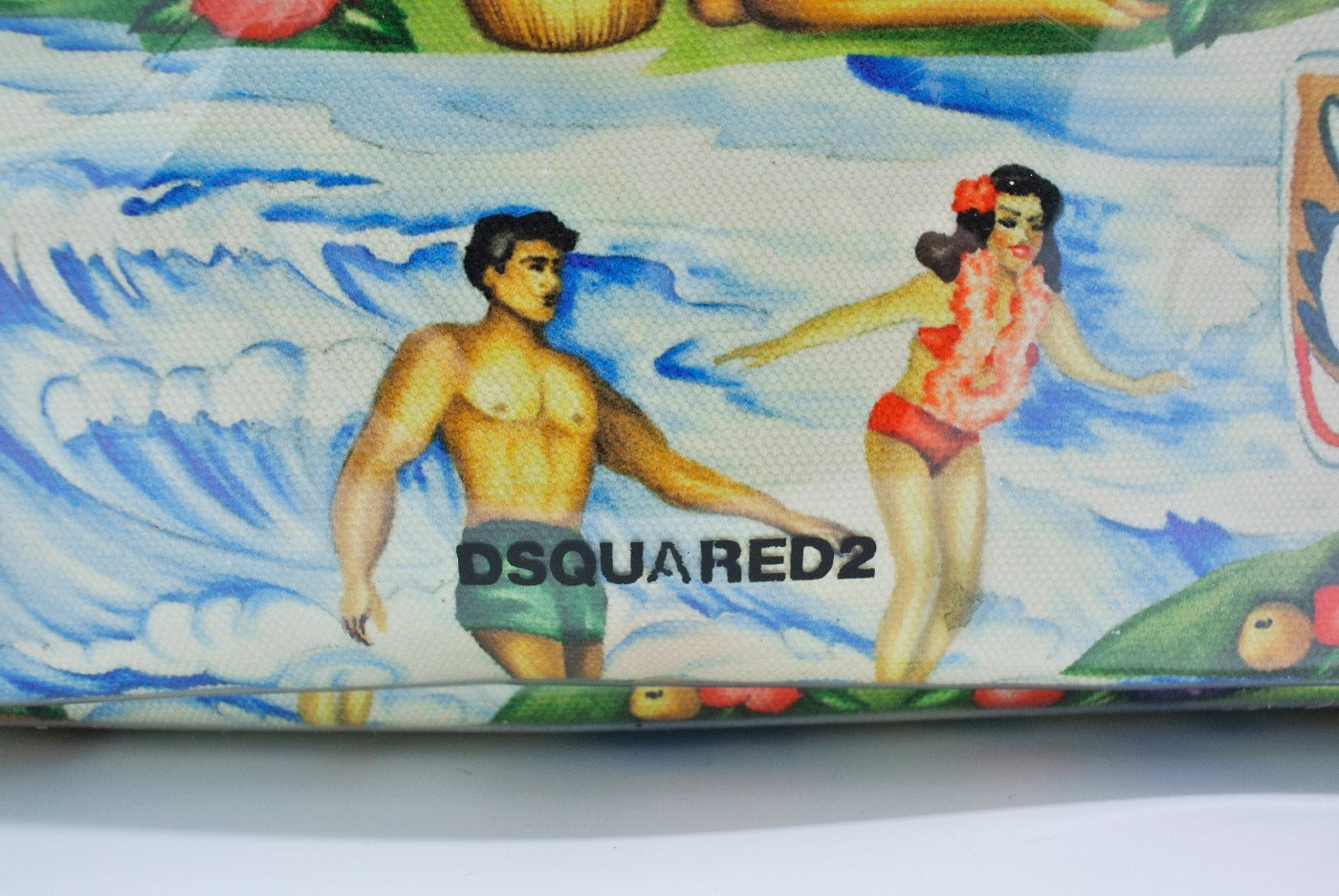 Dsquared2 Large Hawaiian PVC Beach Tote