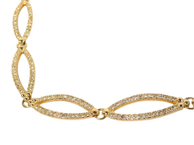 Christian Dior Crystal Link Choker Necklace Christian Dior