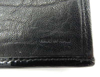 Fendi Black Leather Long Continental B Wallet Wallet Fendi