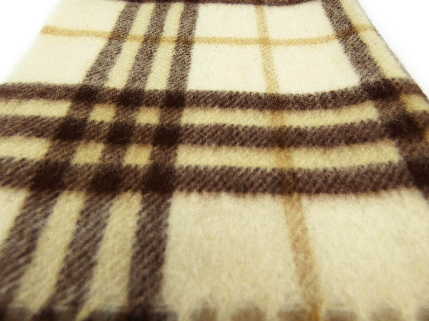 Burberry Cashmere Cream Nova Check Scarf