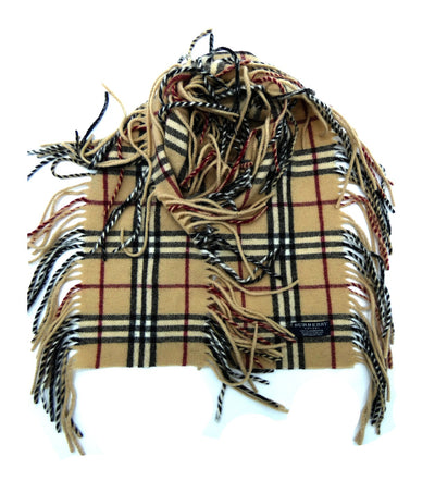 Burberry Lambswool Classic Nova Check Camel Happy Scarf Scarf Burberry