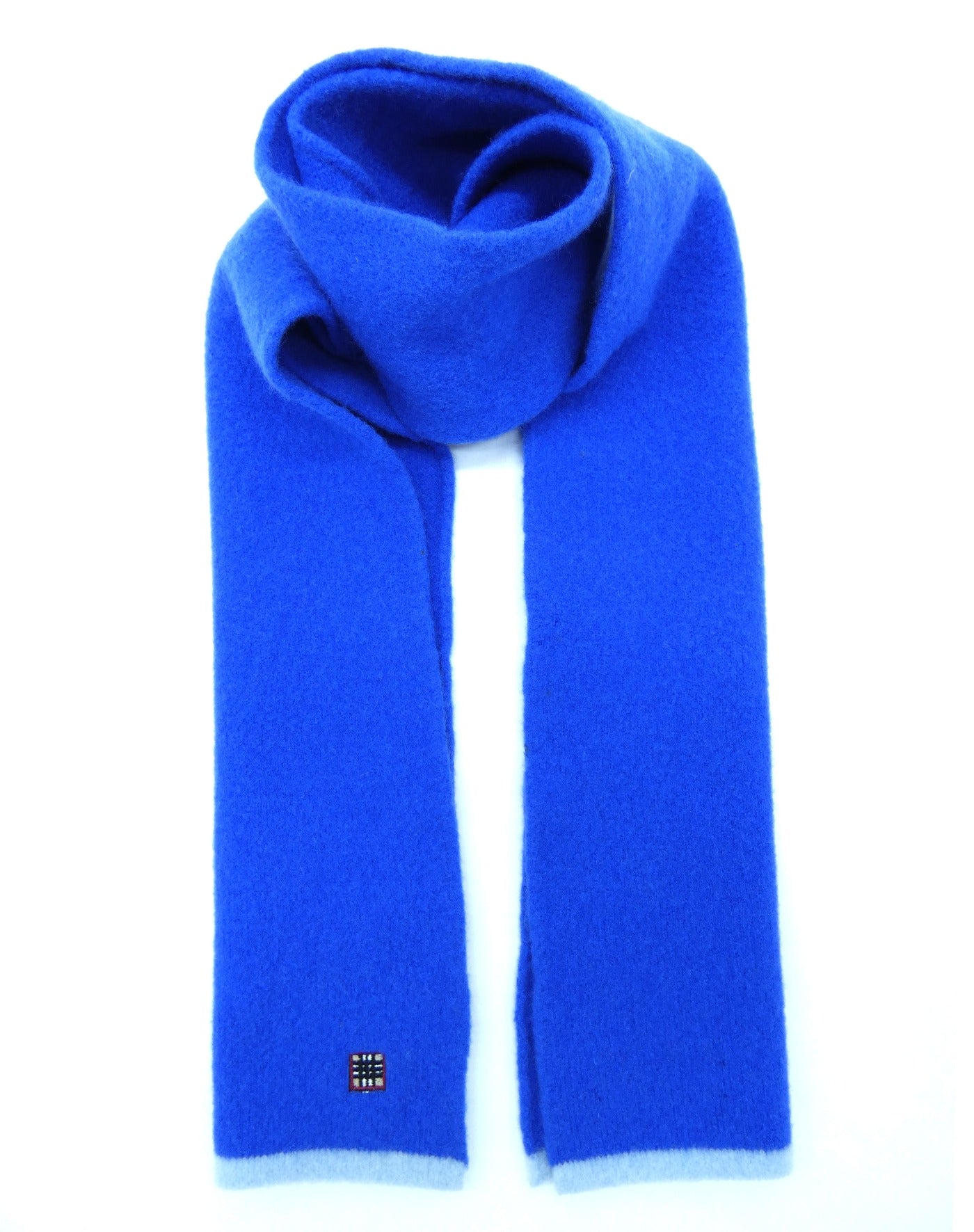 Burberry Lambswool Solid Blue Child's Scarf Scarf Burberry