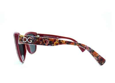 Dolce & Gabbana Mottled Red Floral Sunglasses DG 4216