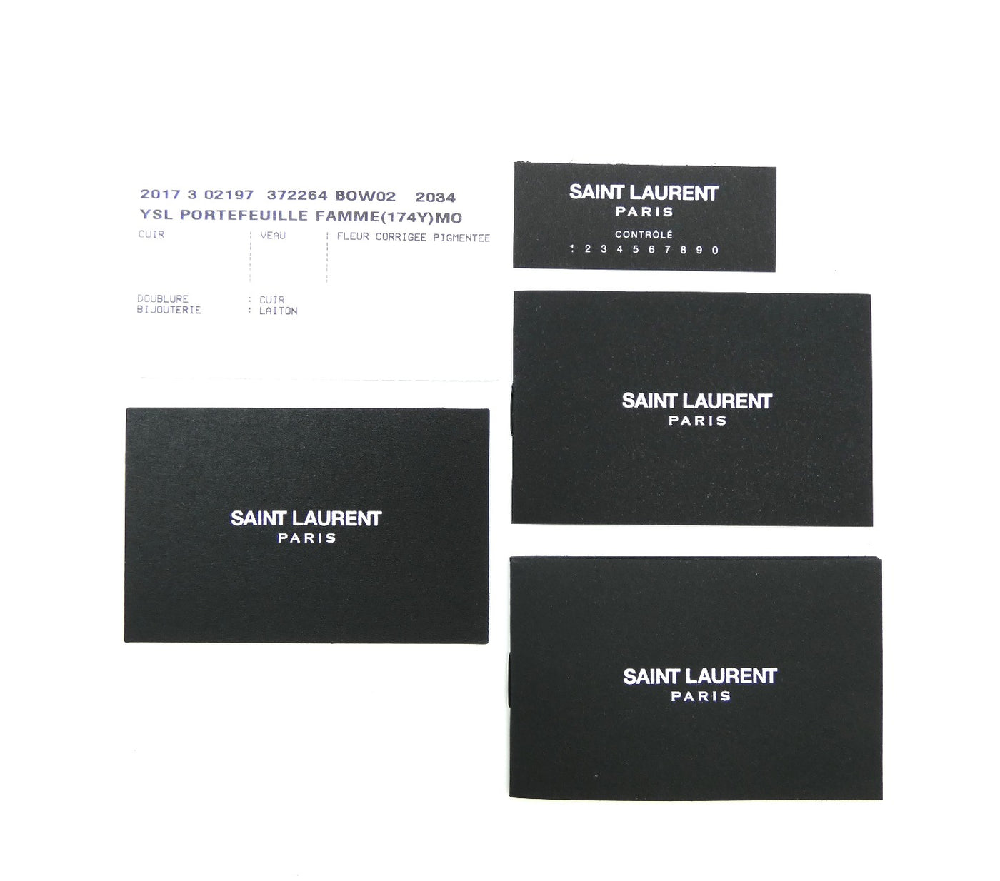 Saint Laurent Rouge Grain De Poudre Large Envelope Wallet