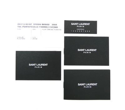 Saint Laurent Rouge Grain De Poudre Large Envelope Wallet