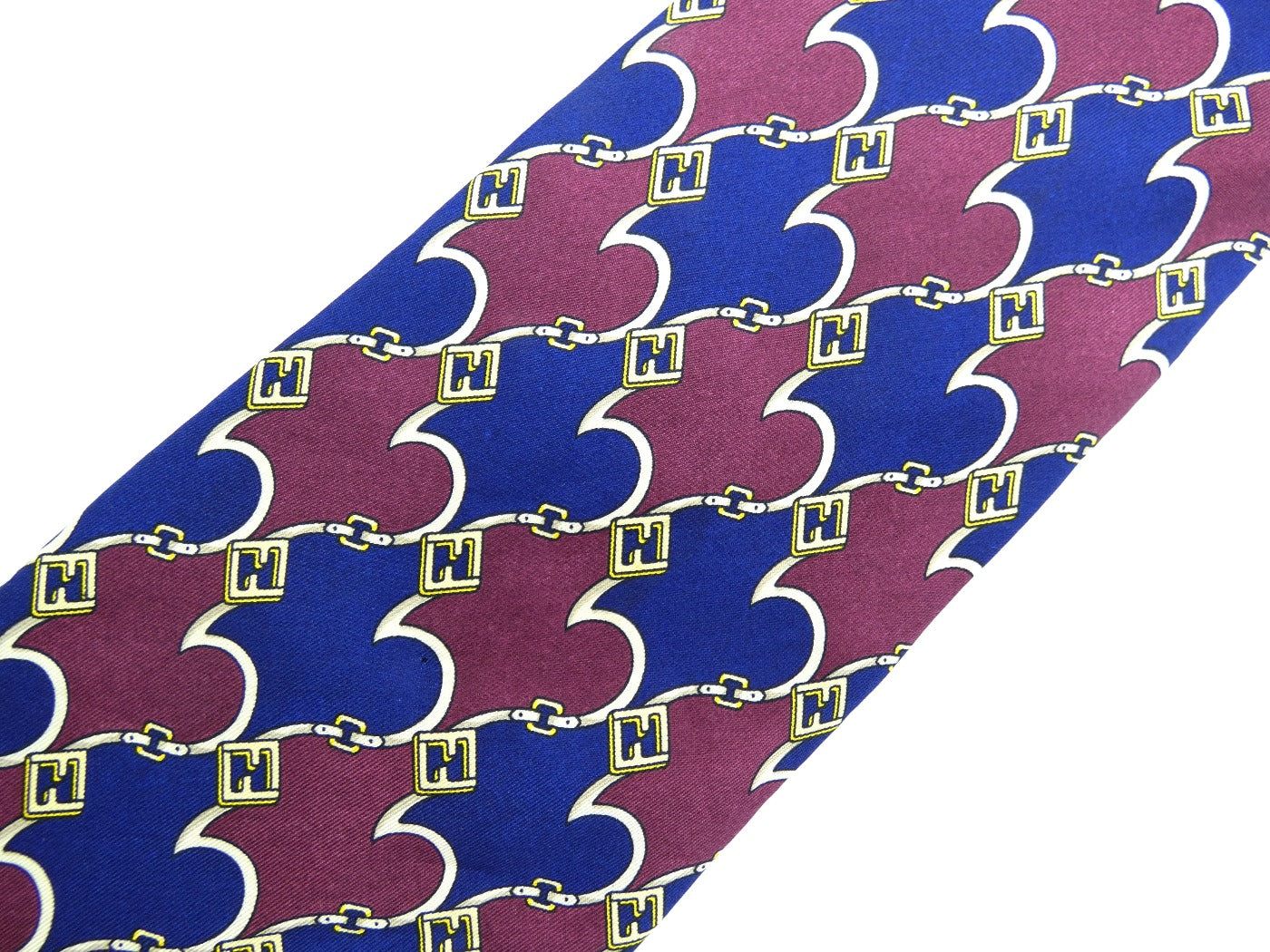 Fendi Vintage Graphic Print Silk Tie