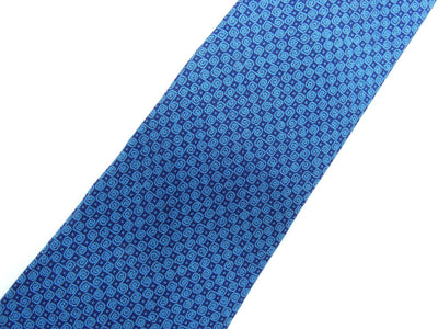 Hermès Blue on Blue Graphic Silk Tie Ties Hermès